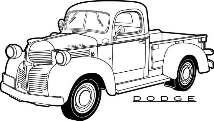1939 Dodge Pickup Kleurplaat
