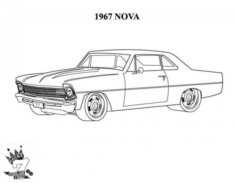1970 Chevrolet Nova Kleurplaat