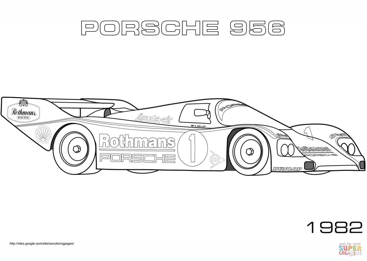 1970 Porsche 917k Kleurplaat
