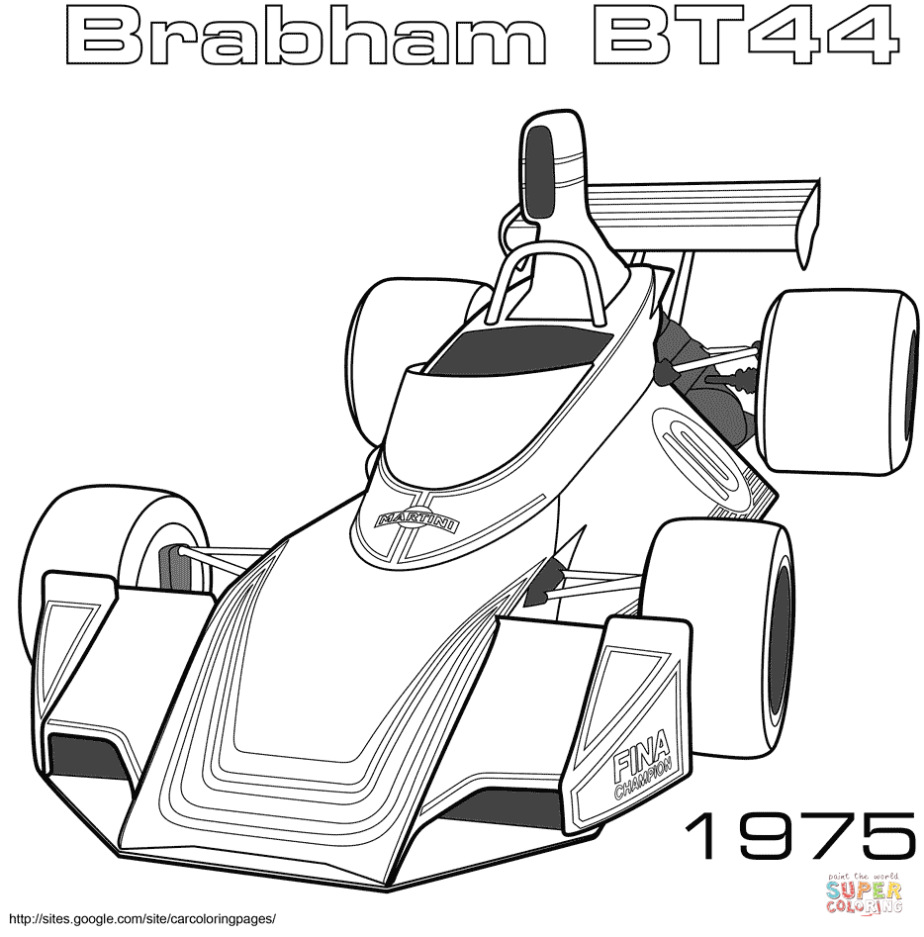 1975 Brabham Bt44 Kleurplaat