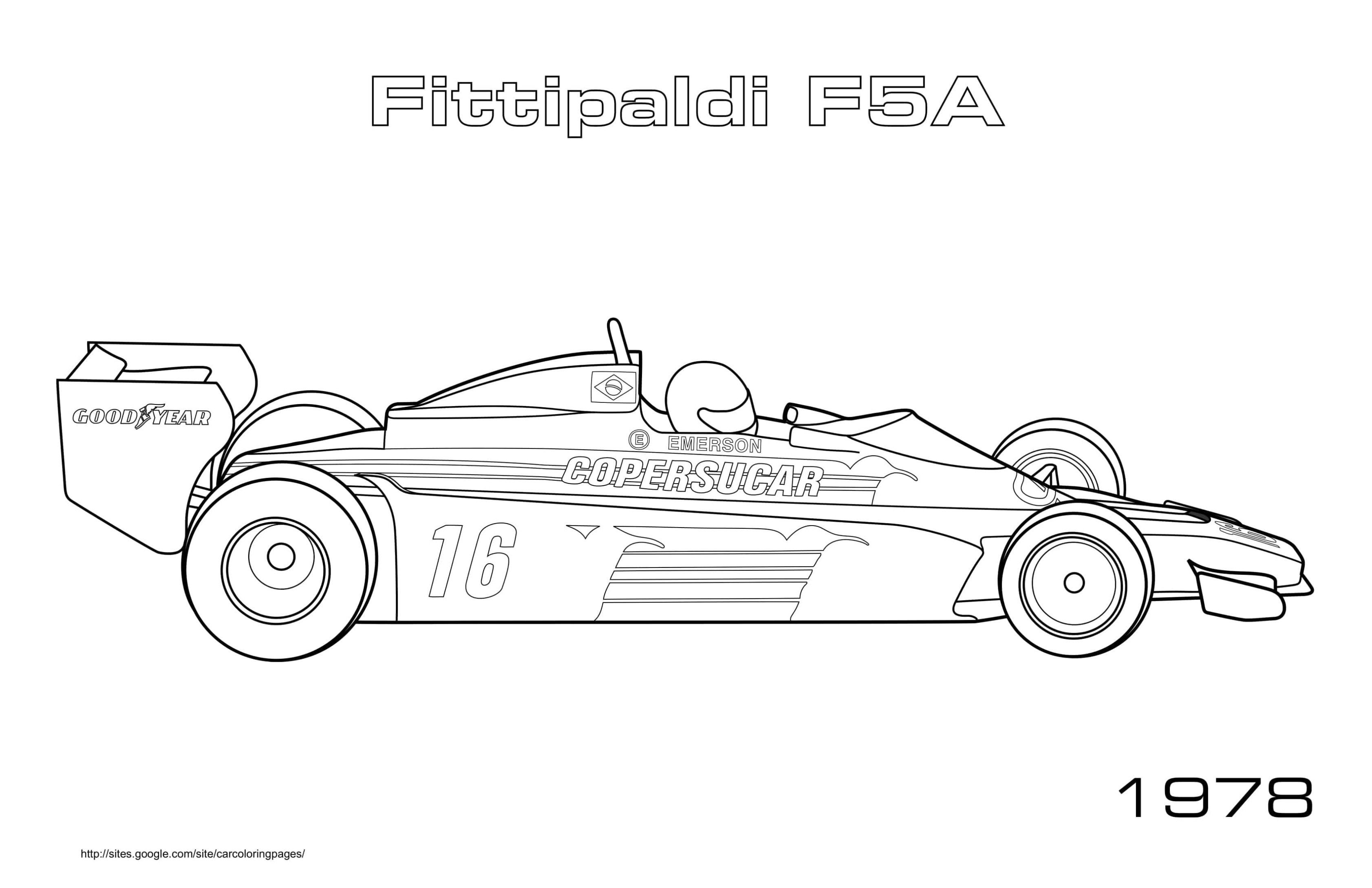 1978 Fittipaldi F5a Kleurplaat