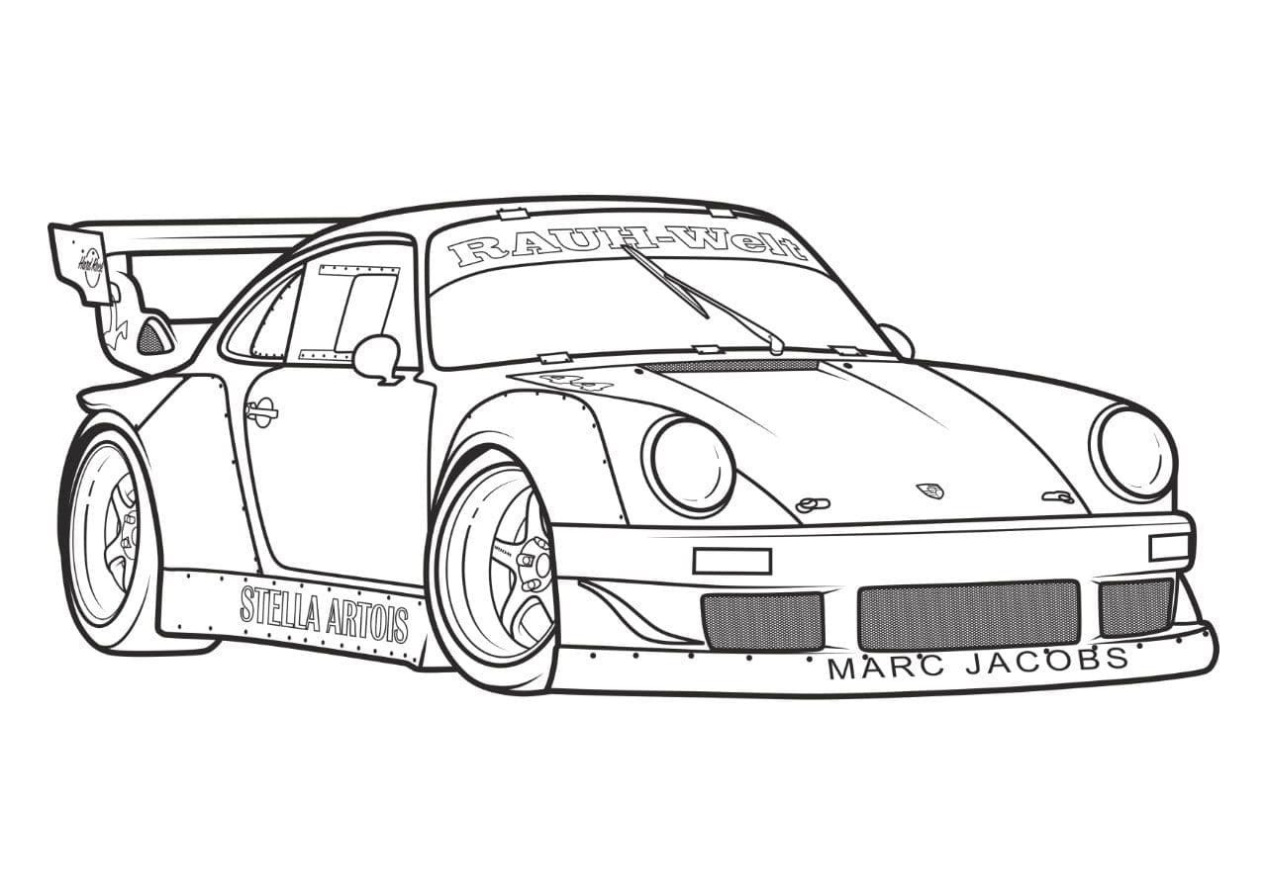 1982 Porsche 956 Kleurplaat