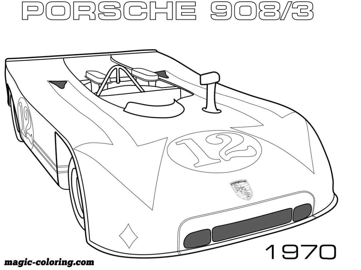 1982 Porsche 956 Kleurplaat