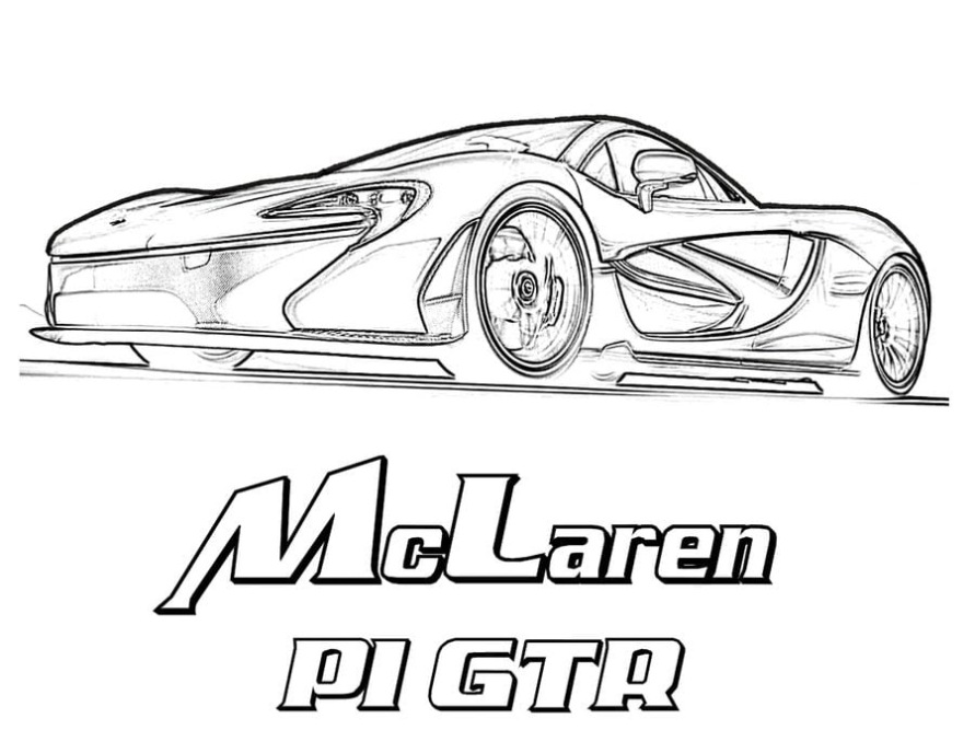 1995 Mclaren F1 Lm Kleurplaat
