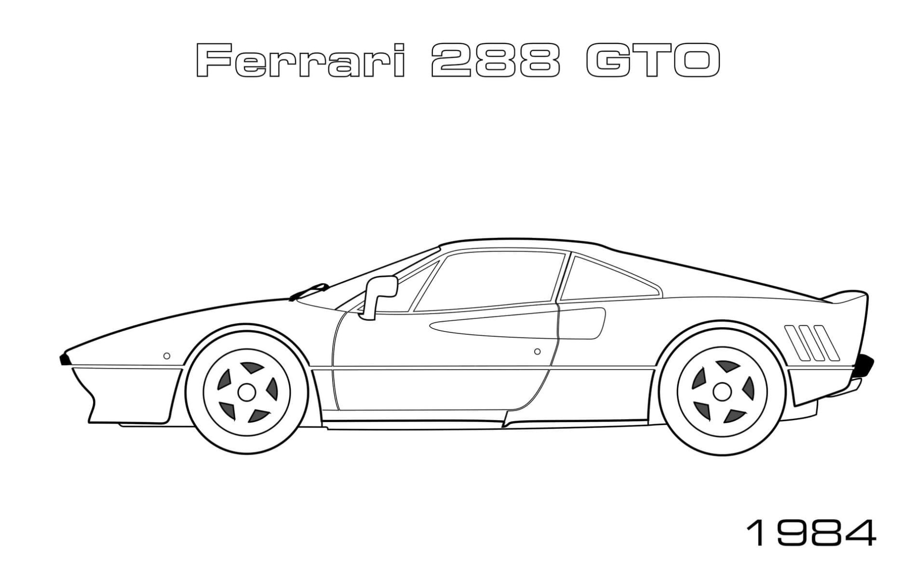 2009 Ferrari 599xx Kleurplaat