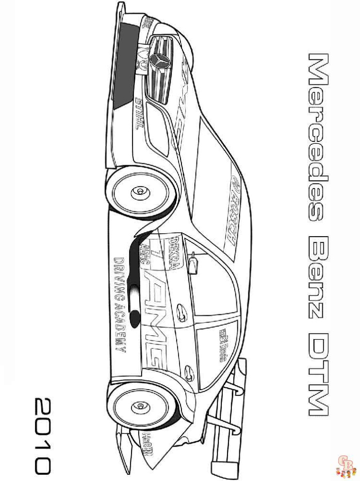 2010 Mercedes-benz Dtm Kleurplaat