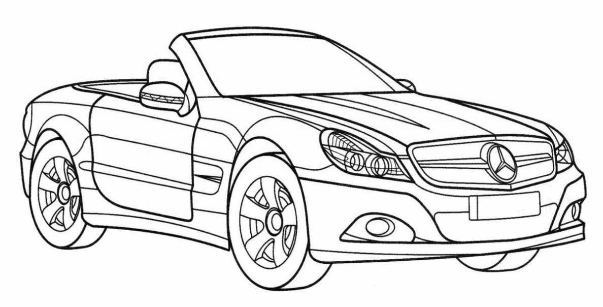 2010 Mercedes-benz Sls Gt3 Kleurplaat
