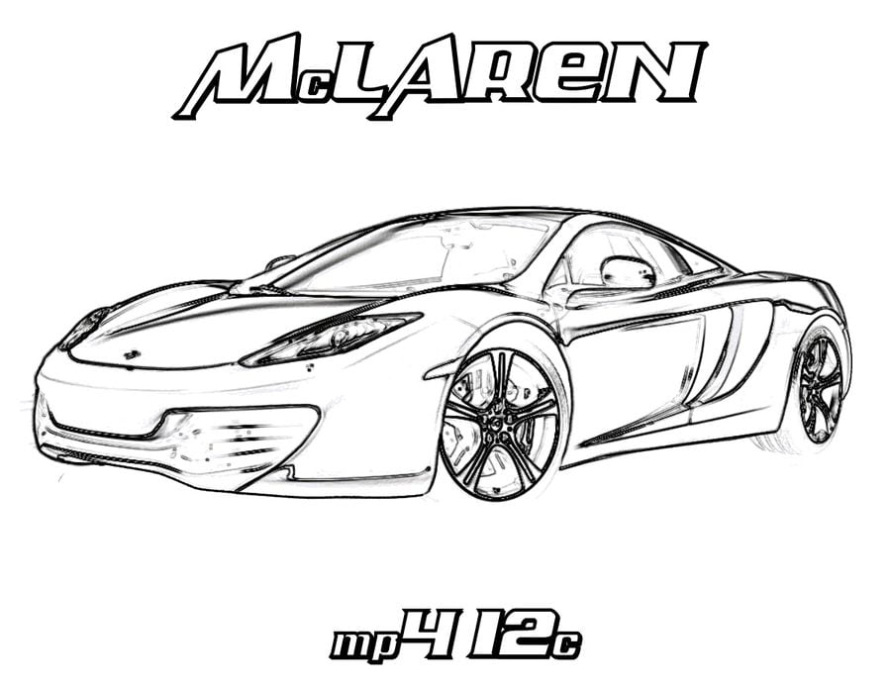 2011 Mclaren Mp4 12c Gt3 Kleurplaat