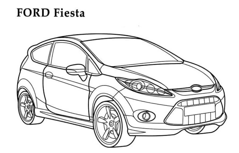 2012 ford Fiesta Wrc Kleurplaat