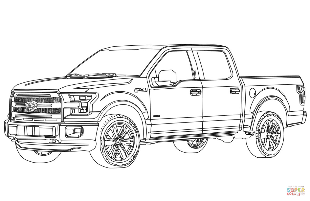 2014 ford F250 Lifted Kleurplaat
