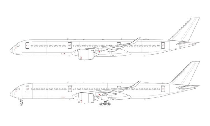 Airbus A350 Kleurplaat