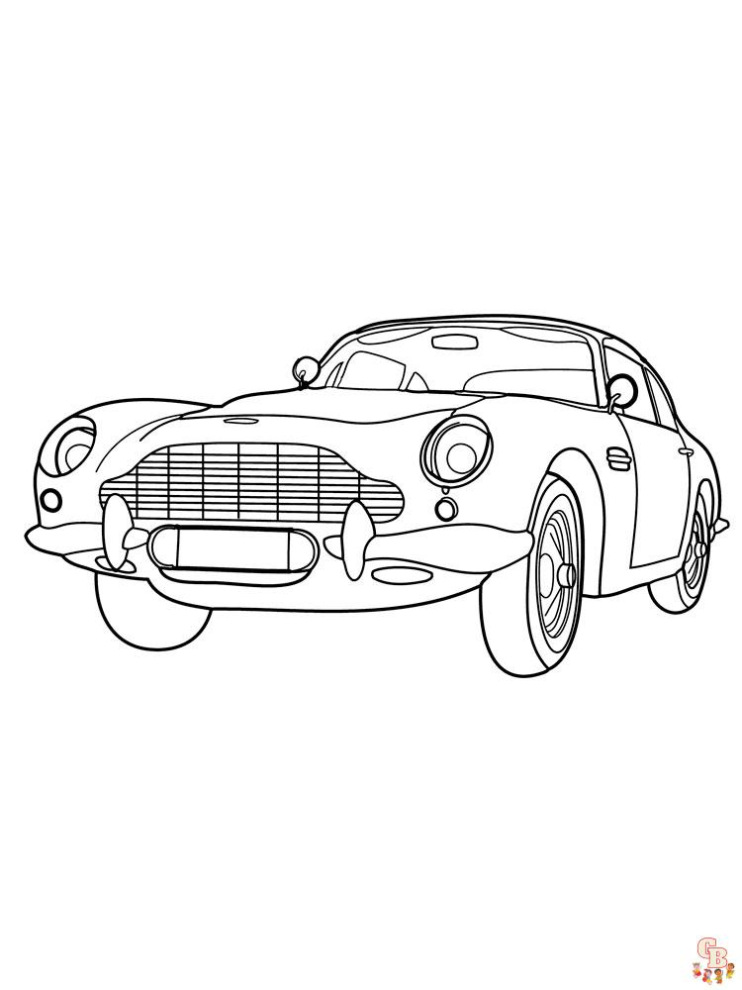Aston Martin Db5 Kleurplaat
