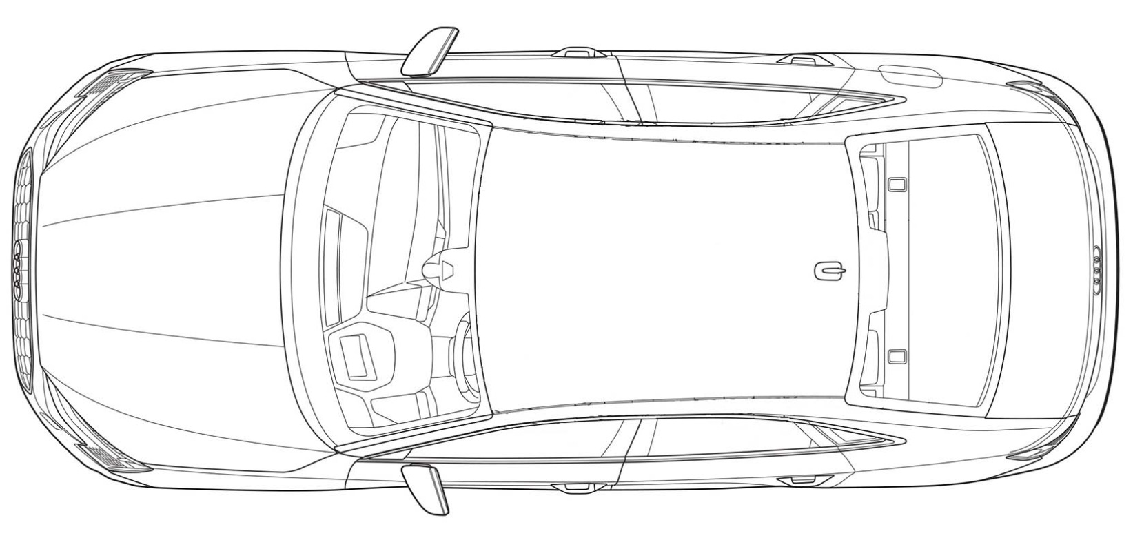 Audi A3 Kleurplaat