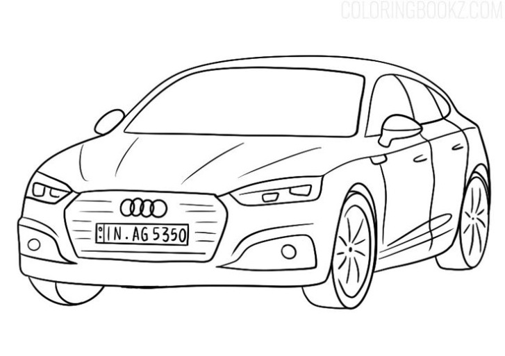 Audi A5 Kleurplaat