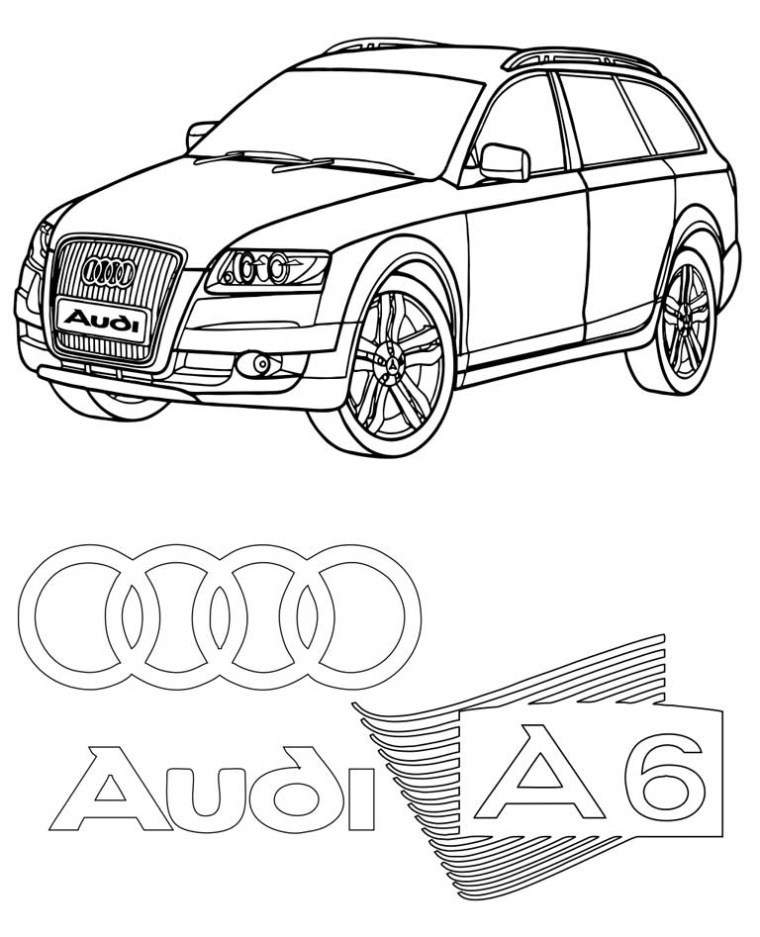 Audi A7 Kleurplaat
