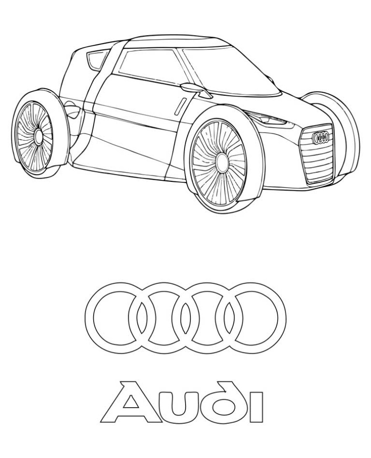 Audi A7 Kleurplaat