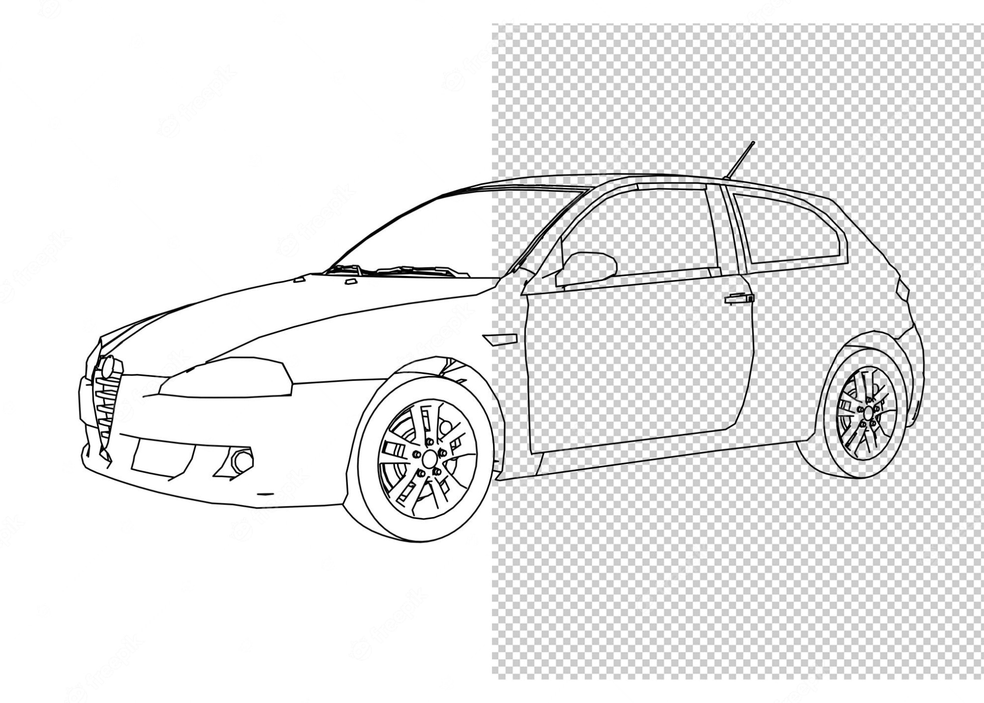 Audi Kleurplaat R7