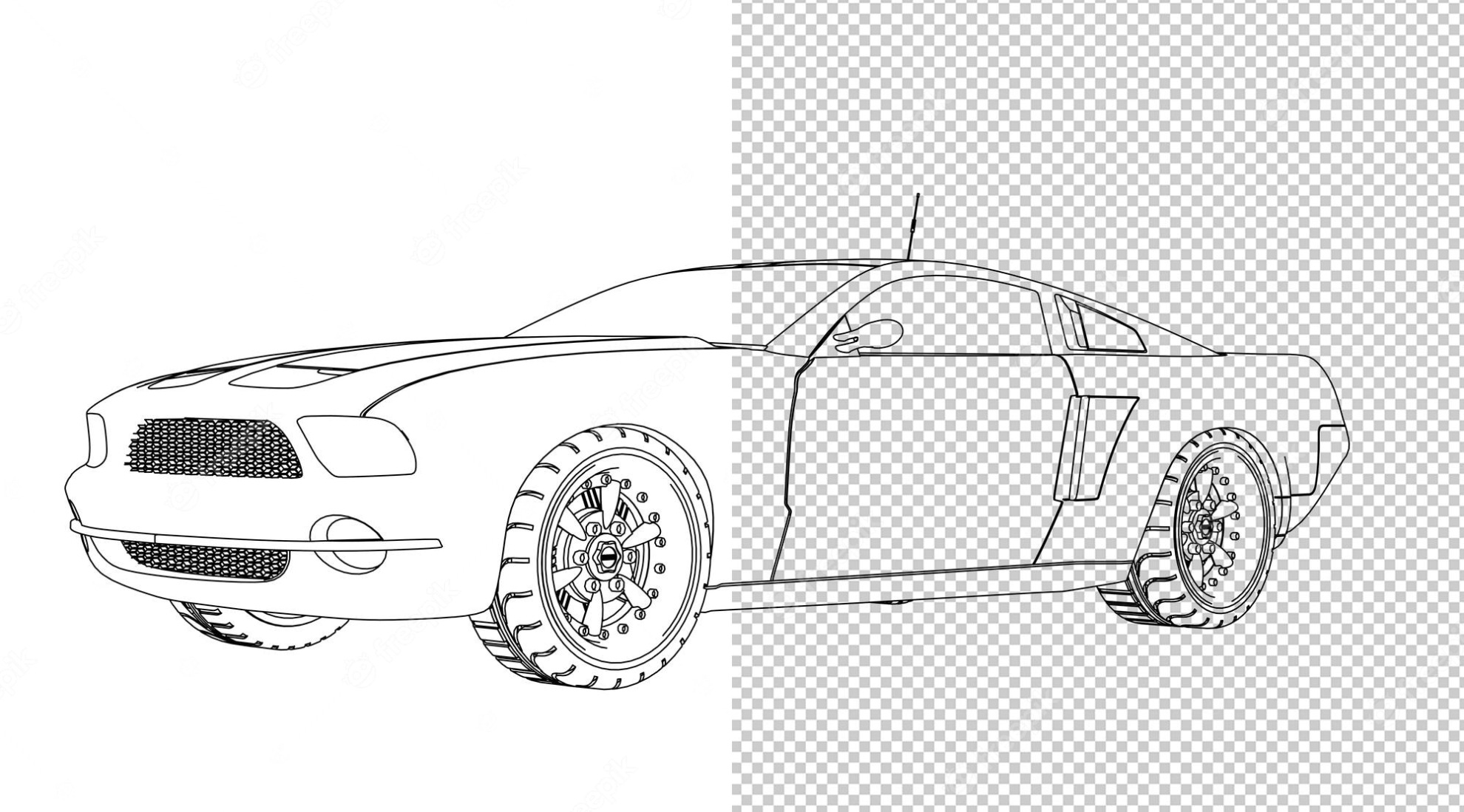 Audi Kleurplaat R7