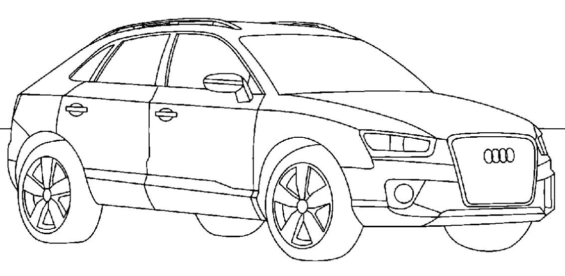 Audi Q3 Kleurplaat