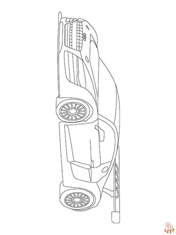 Audi Quattro Kleurplaat