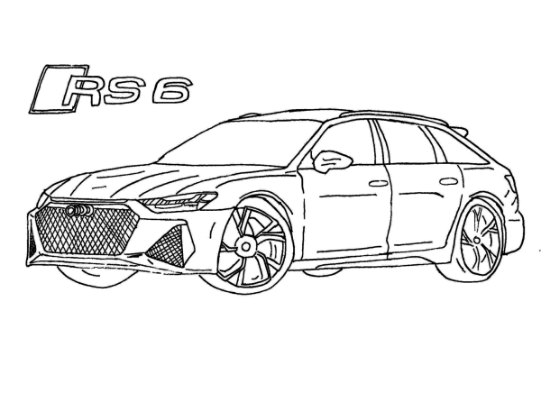 Audi Rs7 Kleurplaat | TellPearson.org