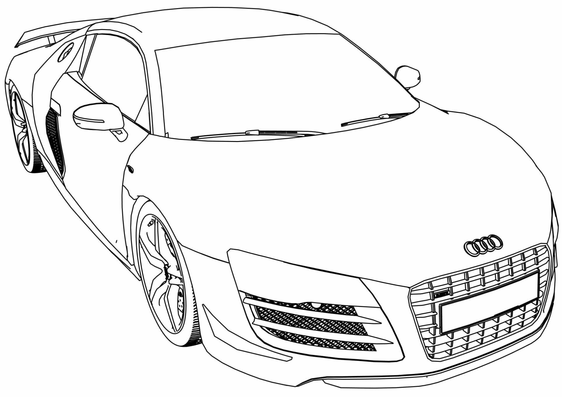 Audi Rsq Kleurplaat