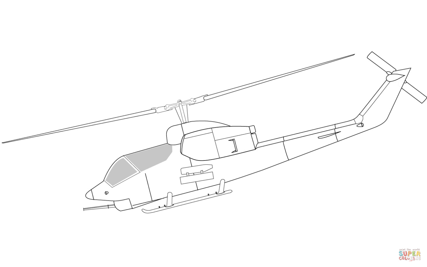 Bell Helikopter Kleurplaat