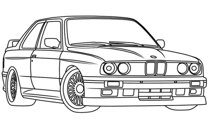 Bmw E30 Kleurplaat