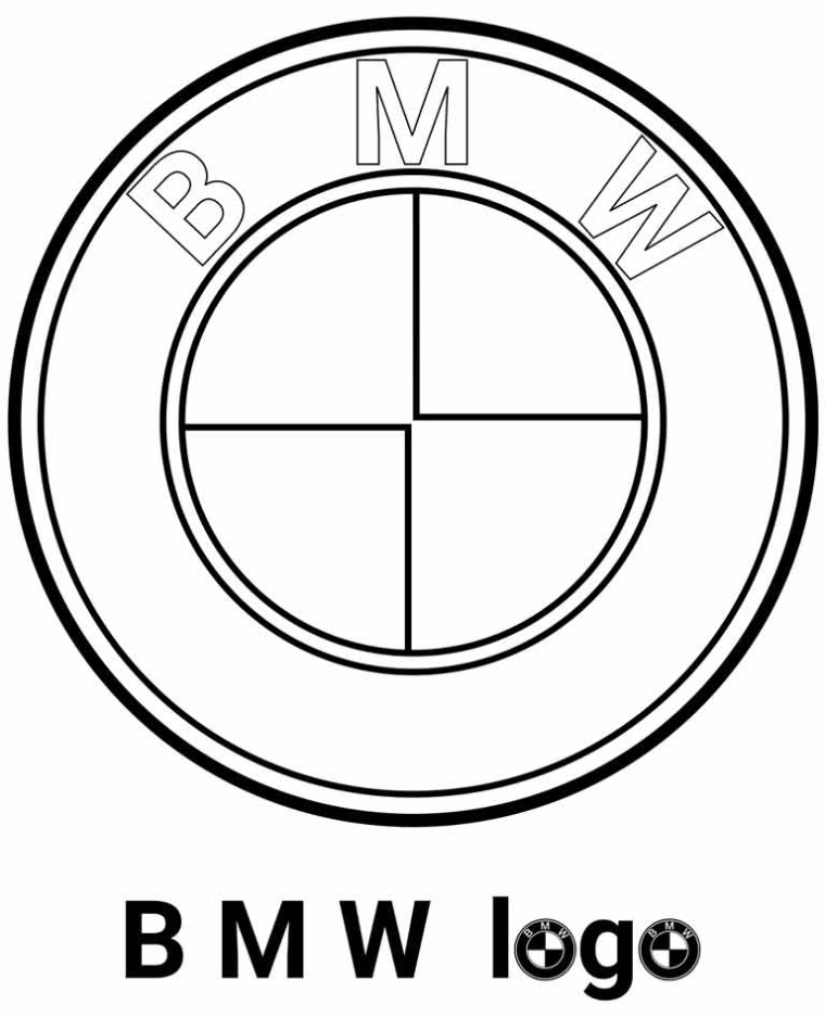 Bmw Logo Kleurplaat