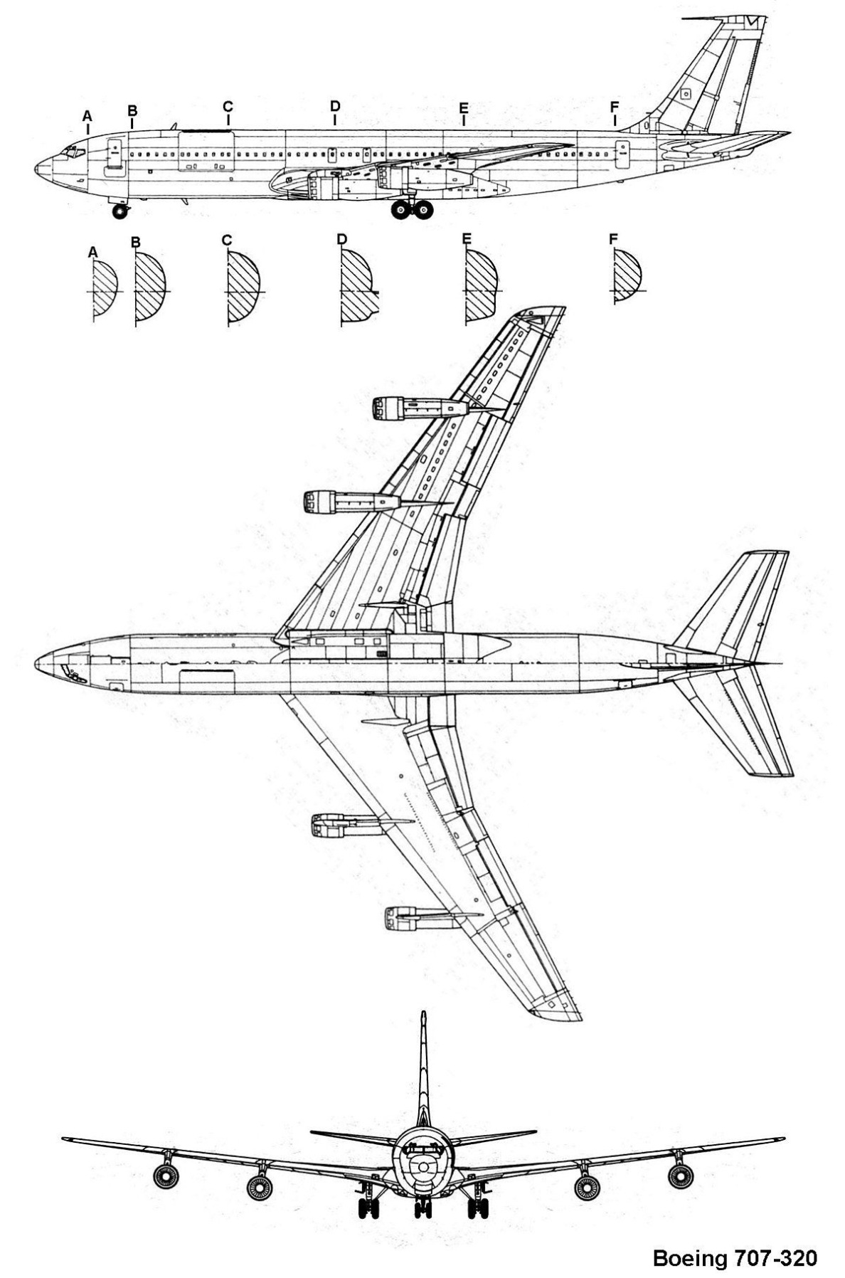 Boeing 707 Kleurplaat