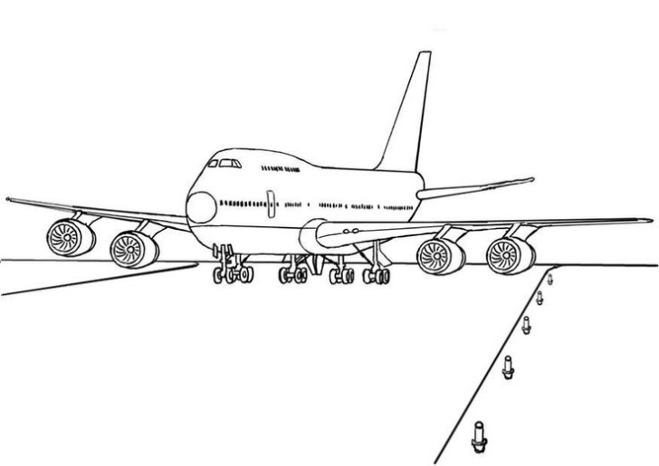 Boeing 747-400 Kleurplaat