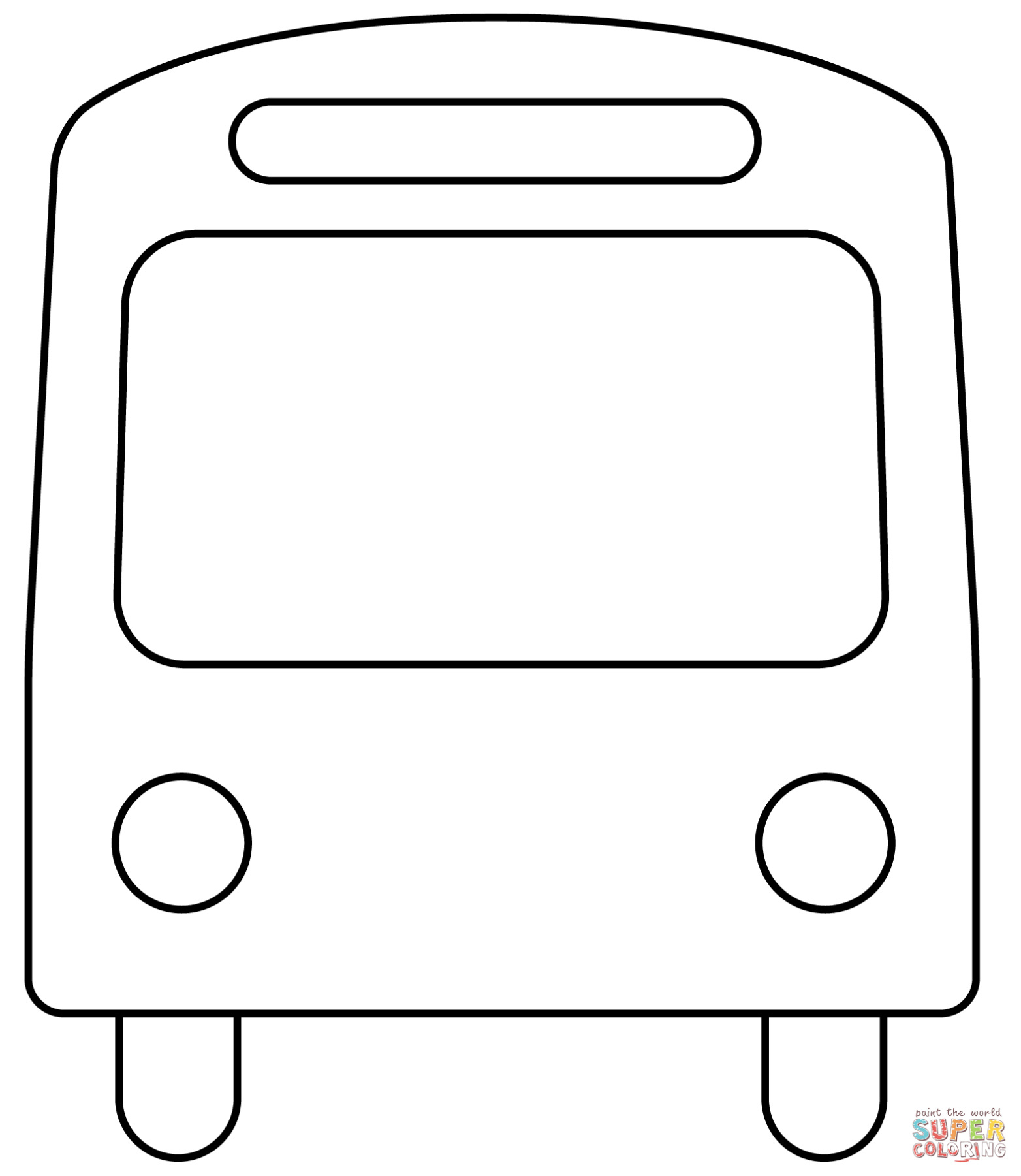 Busemoji Kleurplaat