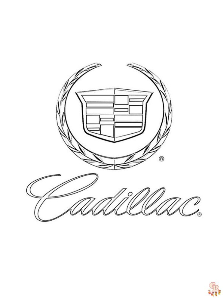 Cadillac Logo Kleurplaat