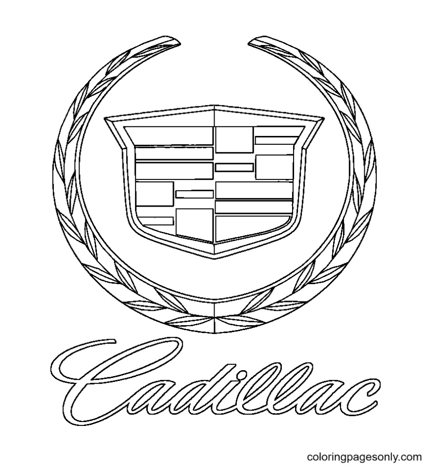 Cadillac Logo Kleurplaat