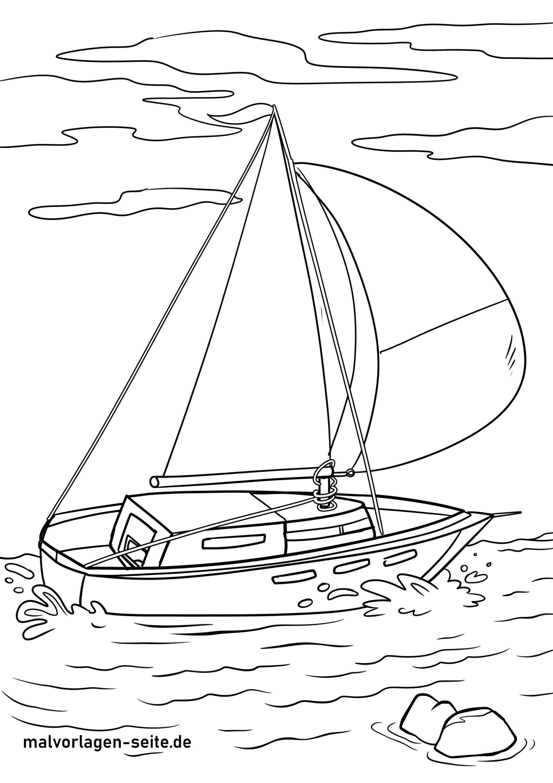 Catamaran Kleurplaat