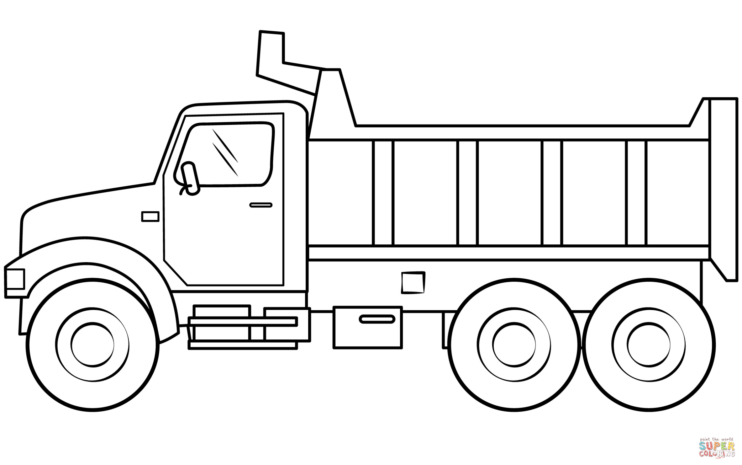 Caterpillar Mijnbouw Truck Kleurplaat