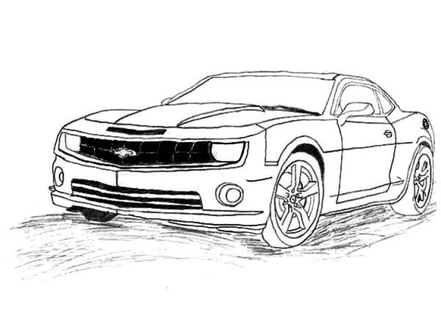 Chevrolet Camaro Kleurplaat