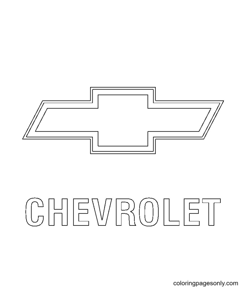 Chevrolet Logo Kleurplaat