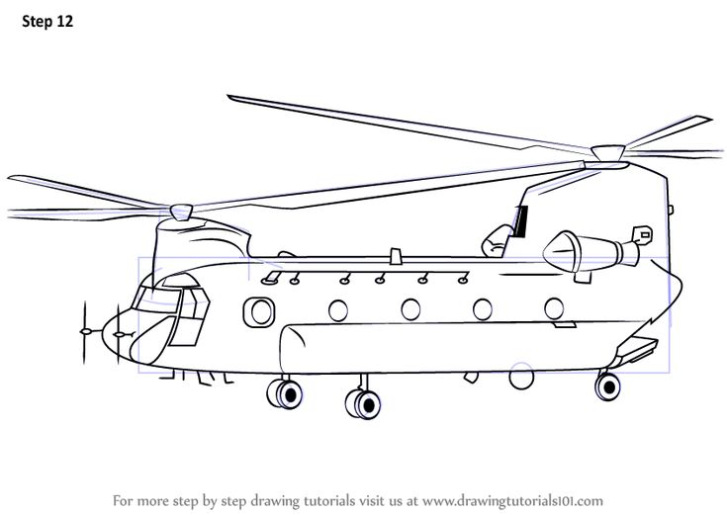 Chinook Helikopter Kleurplaat