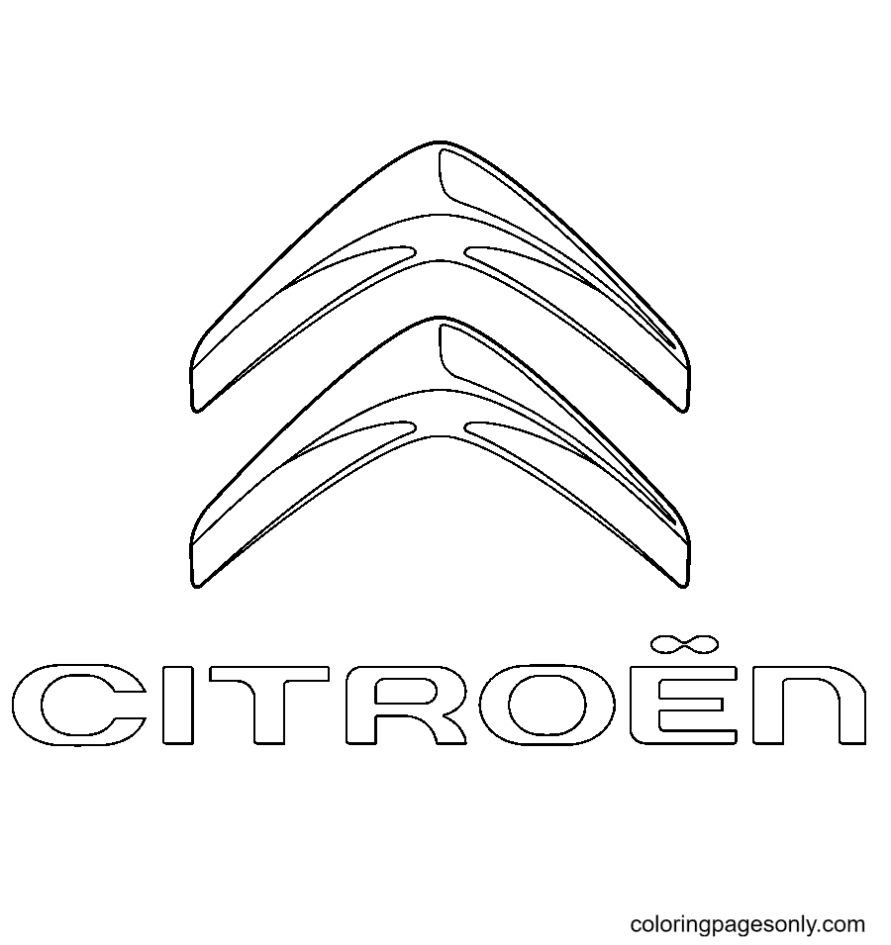 Citroën Logo Kleurplaat