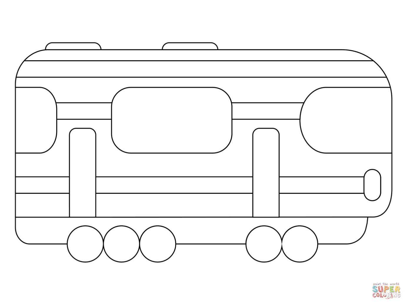 Diesel Locomotief Kleurplaat