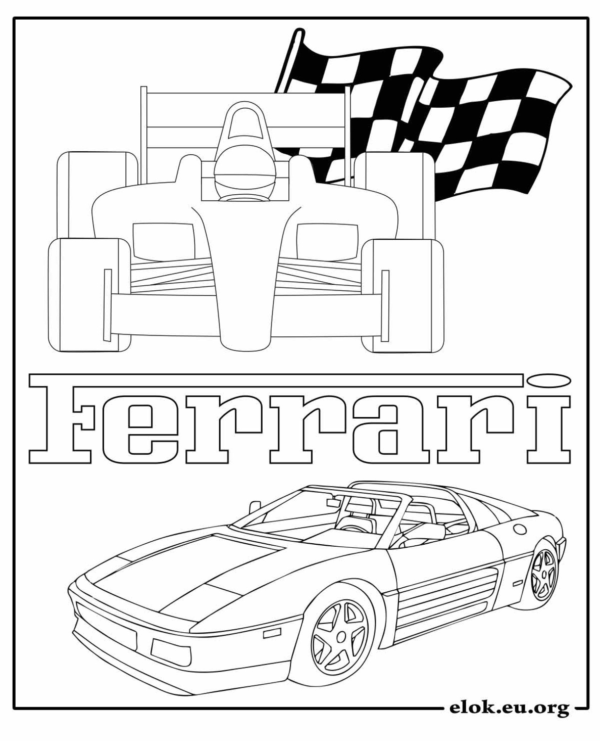 Ferrari 250 Gt Kleurplaat