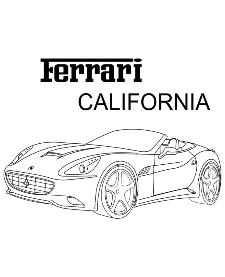 Ferrari Enzo Kleurplaat