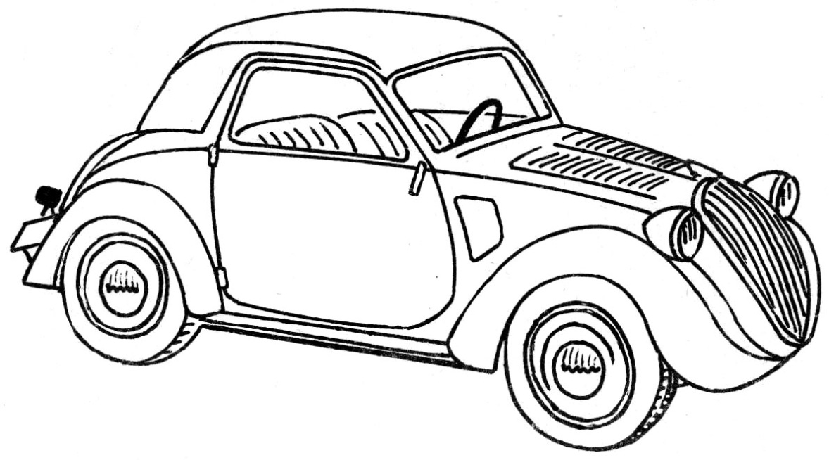 Fiat 500 Kleurplaat