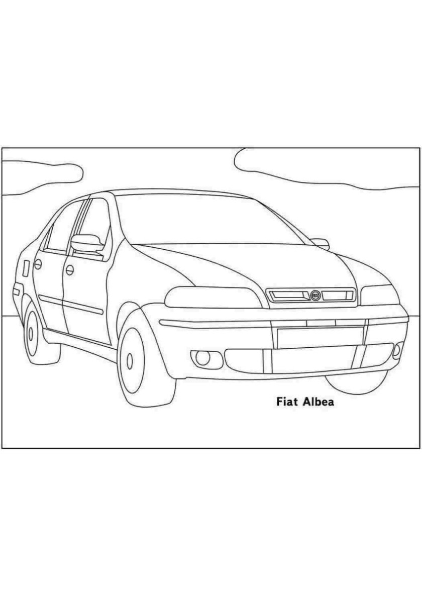 Fiat Albea Kleurplaat