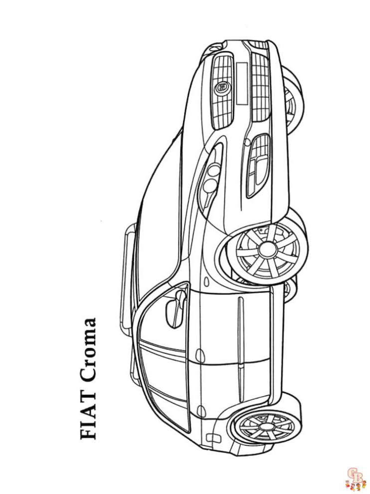 Fiat Croma Kleurplaat