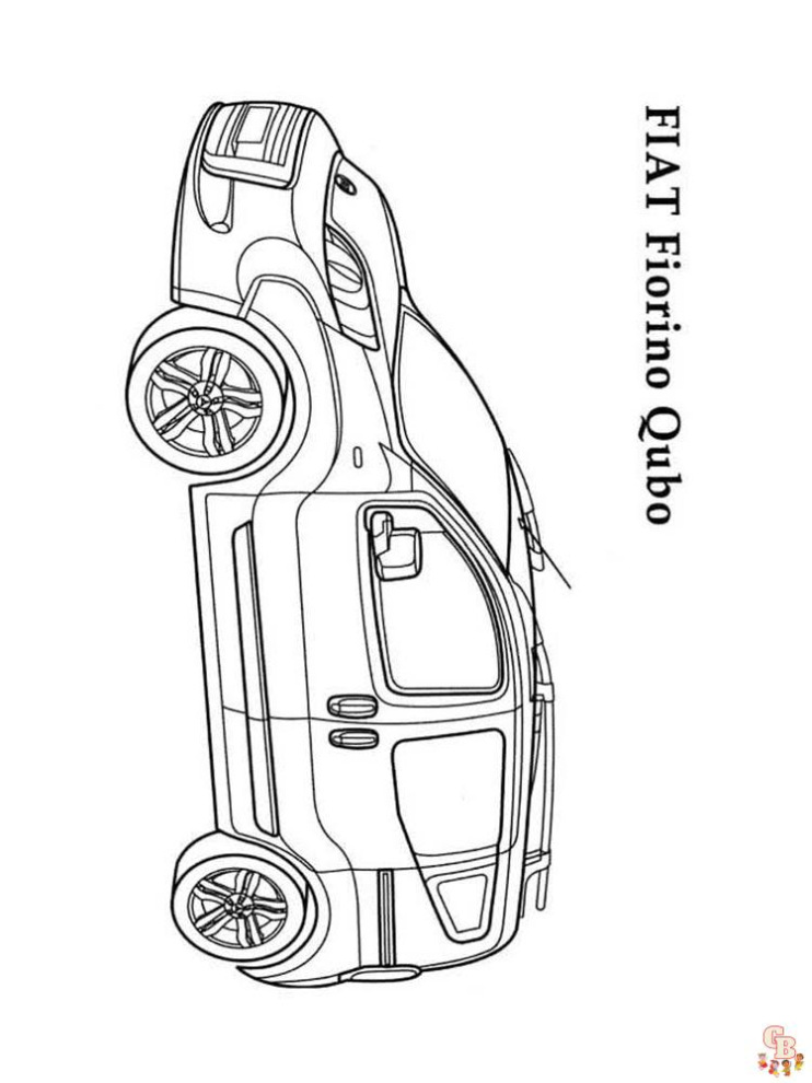 Fiat Fiorino Kleurplaat