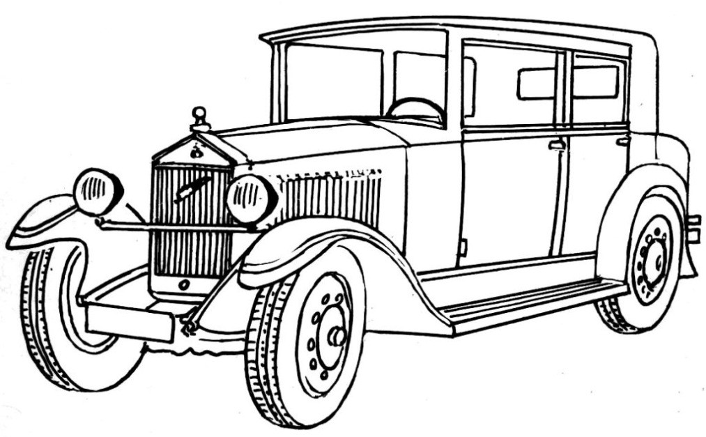Ford Model A Kleurplaat