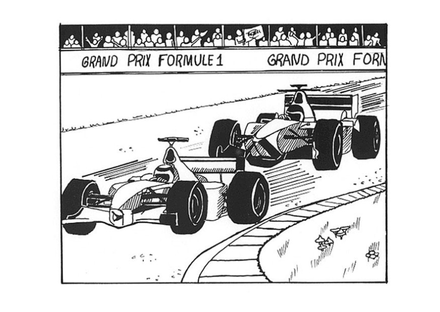 Formula 1 Racen Kleurplaat