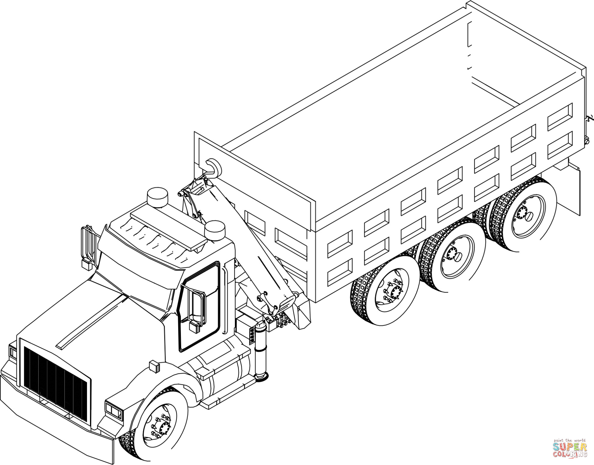 Globtrans Trailer Kleurplaat